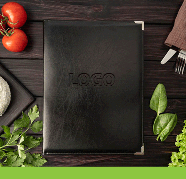 embossed-leather-menu