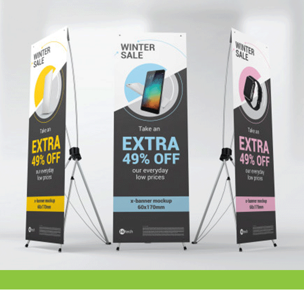 X Stand Banner printing in UAE