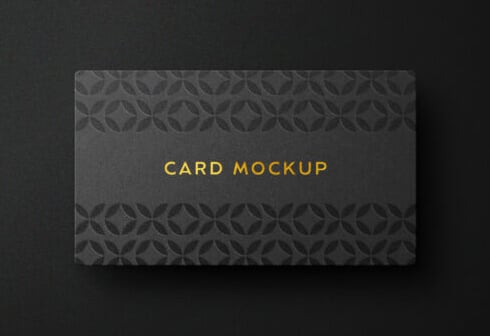 gold foiling and spot uv visiting card